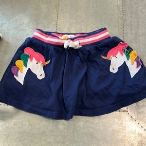 Mini Boden unicorn skirt.  Size 3-4